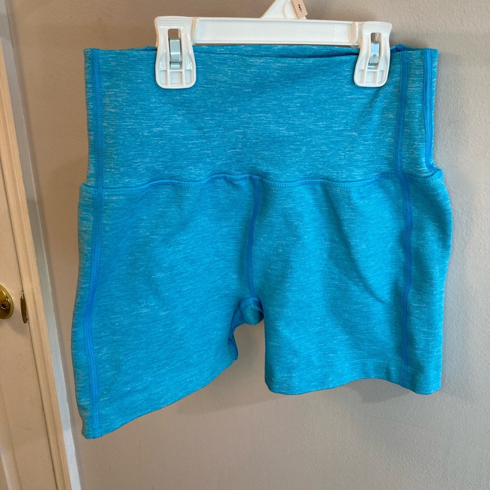 Alphalete Athletic Seamless Bright Blue Women's Biker Shorts Size Small